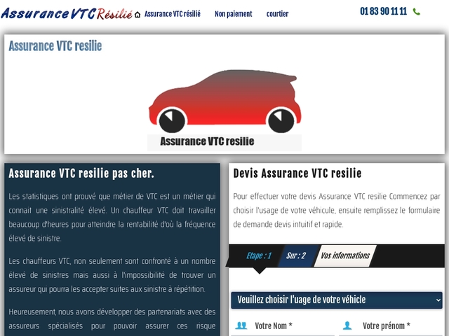 Assurance VTC Résiliée