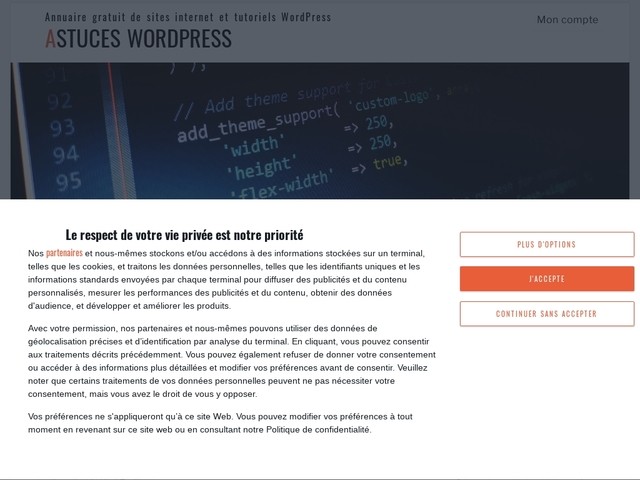 Astuces WordPress