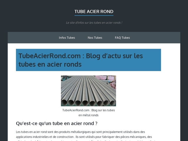 Tube Acier Rond