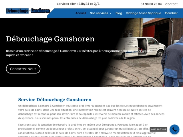 Débouchage Ganshoren