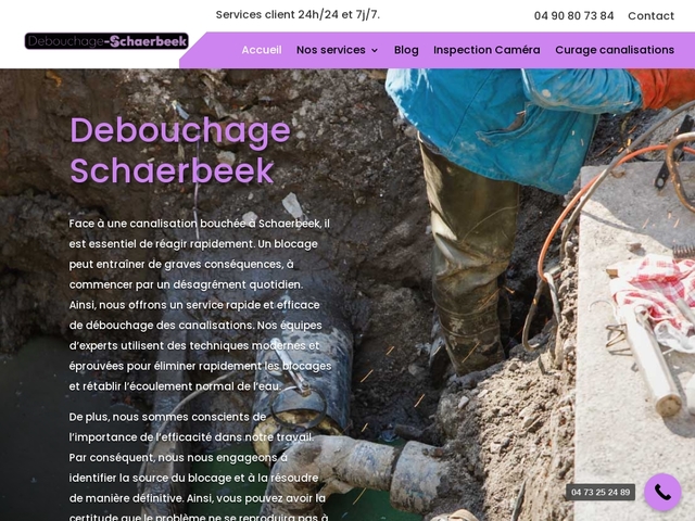 Débouchage Schaerbeek