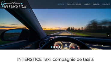 Page d'accueil du site : Interstice Taxi à Pontarlier