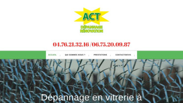 Page d'accueil du site : ACT Dépannage 