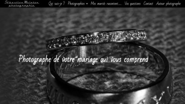 Page d'accueil du site : Photographe de mariage : Sébastien Mulaton à Nîmes 