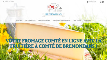 Page d'accueil du site : Fruitière de Bremondans