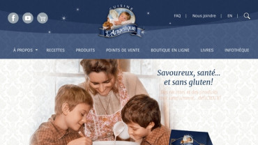 Page d'accueil du site : Cuisine l'Angélique