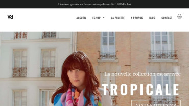 Page d'accueil du site : Virginie Riou