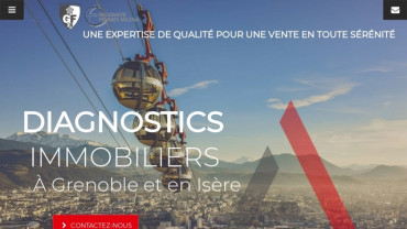 Page d'accueil du site : Alpes Habitat Expertises à Grenoble