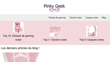 Page d'accueil du site : Pinky Geek