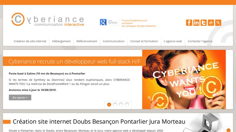 Agence web Cyberiance