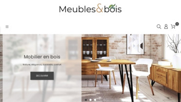 Page d'accueil du site : Meubles-et-bois.com