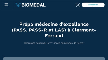 Page d'accueil du site : Biomedal