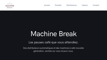 Page d'accueil du site : Machine Break 
