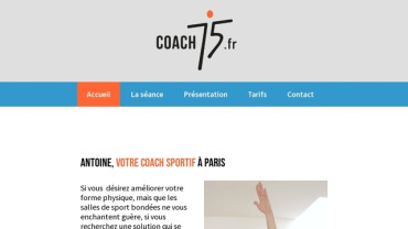 Page d'accueil du site : Antoine Frangolacci