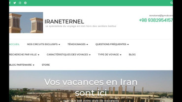 Page d'accueil du site : Iran Eternel