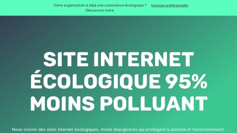 Agence web Écologique