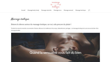 Page d'accueil du site : Massage érotique